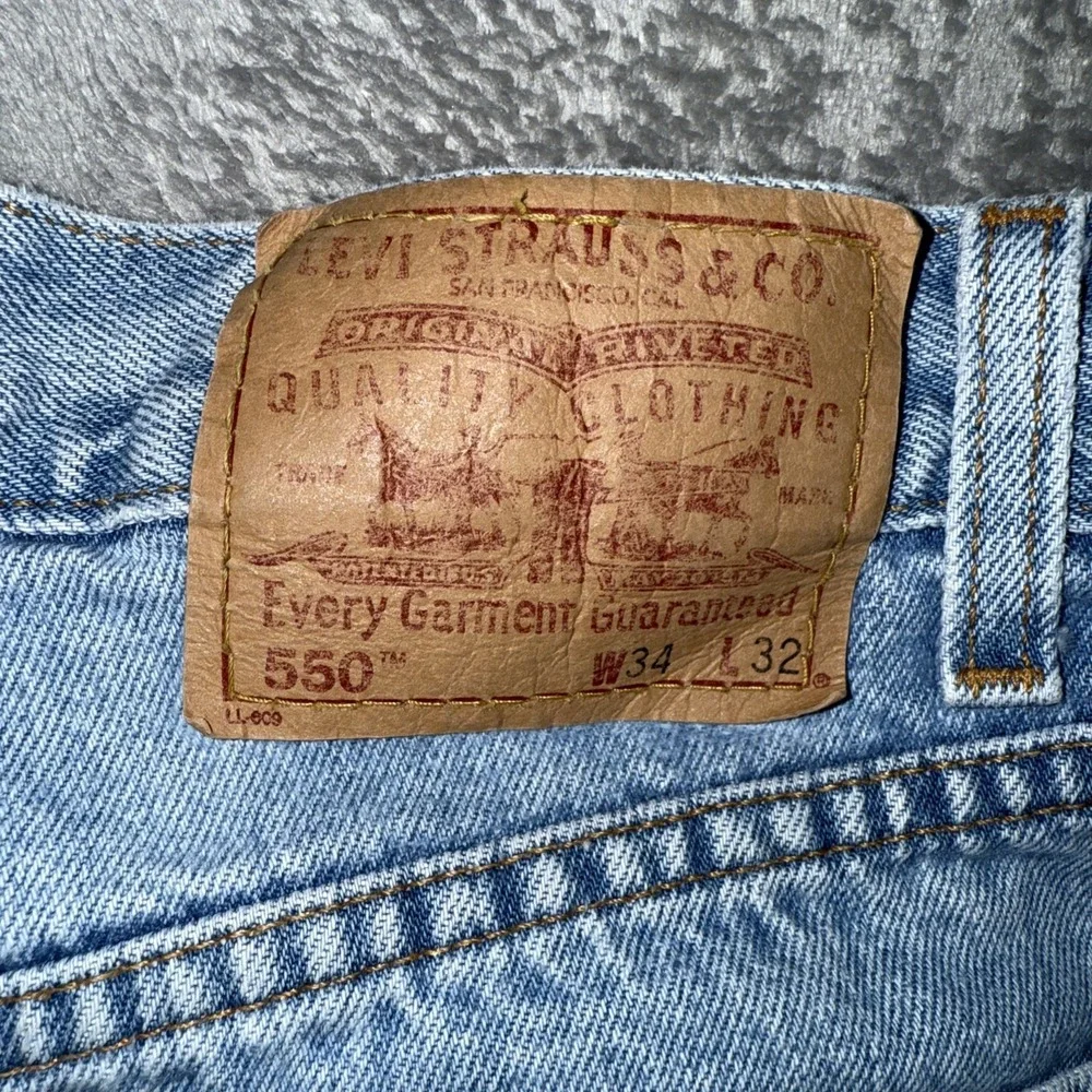 Vintage Levi's 550 Jeans Mens 34x32 Relaxed Fit Tapered Leg Blue Denim‎ 2000 Y2K